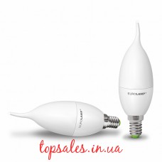 EUROLAMP LED Лампа ЕКО Свеча на ветру 6W E14 3000K (50)