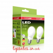 Промо-набір EUROLAMP LED A50 7W E27 4000K акция "1+1"
