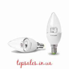 EUROLAMP LED Лампа ЕКО Свеча 6W E14 4000K(прозрачная)