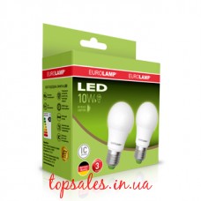 Промо-набір EUROLAMP LED A60 10W E27 4000K акция "1 + 1"