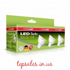 Промо-набір EUROLAMP LED MR16 3W GU5.3 4000K акция "3 в 1"